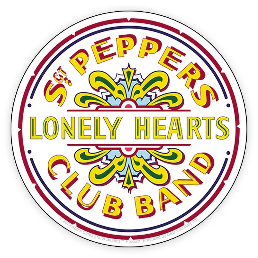 THE BEATLES ビートルズ (結成 65周年 ) - Sgt Pepper Logo / ステッカー - PGS